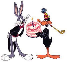 Happy birthday con Bugs Bunny